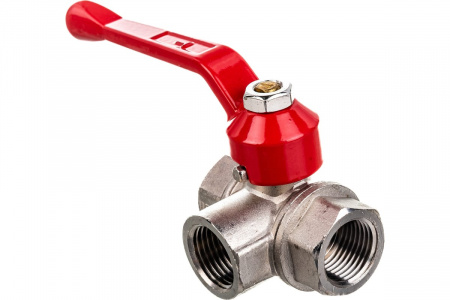 Кран шаровый трехходовой ТИП Т 1/2 Valtec (VT.361.N.04) от интернет-магазина stmaster54.ru