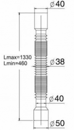 Труба гибкая МИНИ Элит 40/50 (30986298) от интернет-магазина stmaster54.ru