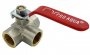 Кран шаровый трехходовой ТИП Т, рычаг В-В-В 1/2" ProAqua от интернет-магазина stmaster54.ru