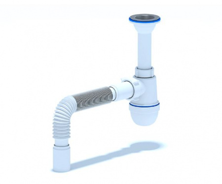 Сифон (C0505) 1,1/2"х40 с г/тр. 40х40 от интернет-магазина stmaster54.ru