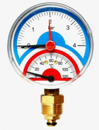 Термоманометр радиальный WATTS TMRA 4бар x 1/2" от интернет-магазина stmaster54.ru