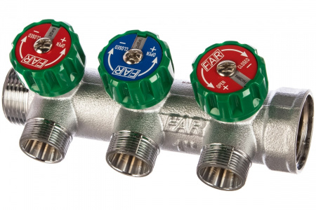 Рег.коллектор 3/4" НВ с 3отвод. М.Р. FK3850С34 от интернет-магазина stmaster54.ru