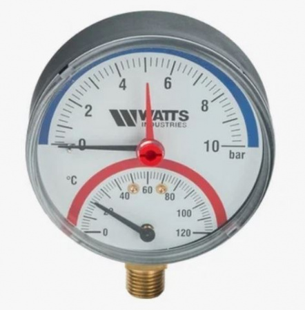 Термоманометр радиальный WATTS TMRA 6бар x 1/2" от интернет-магазина stmaster54.ru