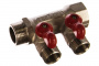Коллектор с отсекающими кранами 3/4" 2выхода 1/2 Pro Aqua от интернет-магазина stmaster54.ru