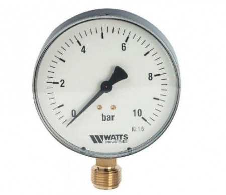 Манометр радиальный WATTS MDR 100/10бар x 1/2" от интернет-магазина stmaster54.ru