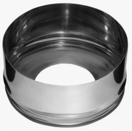 Заглушка с отверстием D115/200 (нерж.0,5мм) от интернет-магазина stmaster54.ru