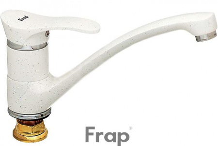 Смеситель для кухни Frap F4201-8 (белый камень) от интернет-магазина stmaster54.ru