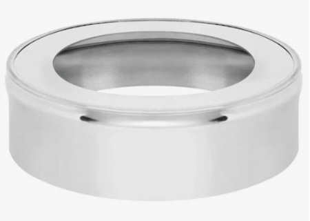 Заглушка с отверстием D150/220 (нерж.0,5мм) от интернет-магазина stmaster54.ru