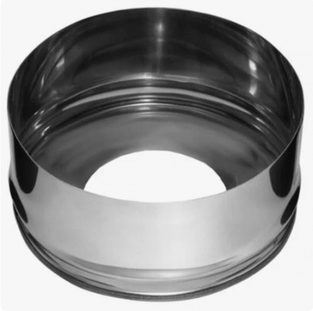 Заглушка с отверстием D120/200 (нерж.0,5мм) от интернет-магазина stmaster54.ru