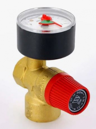 Пред. клапан отопл.с маном. WATTS SVM 3бар-1/2" от интернет-магазина stmaster54.ru